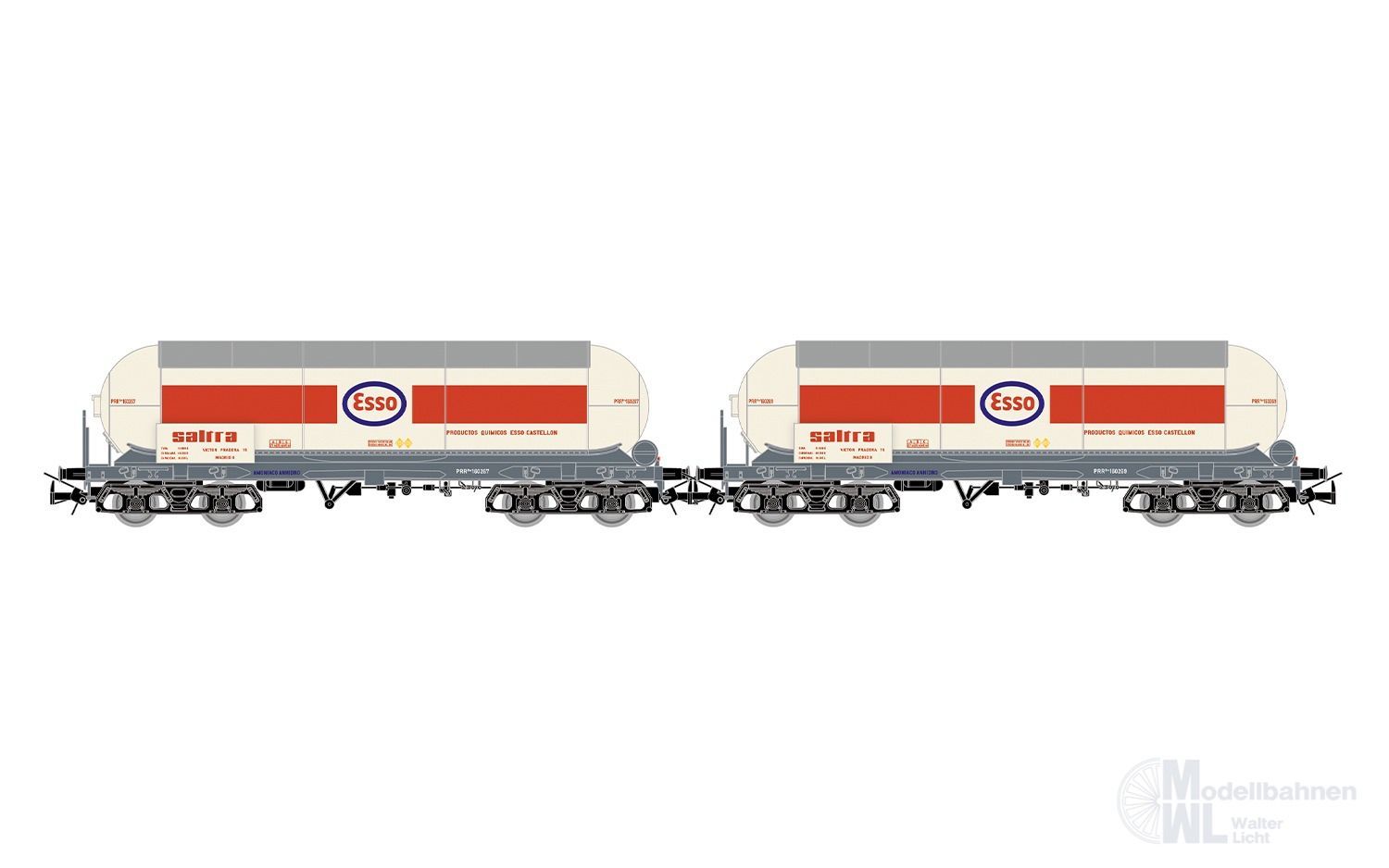 Electrotren 6099 - Kesselwagen Set RENFE Ep.III/IV 2.tlg. ESSO H0/GL