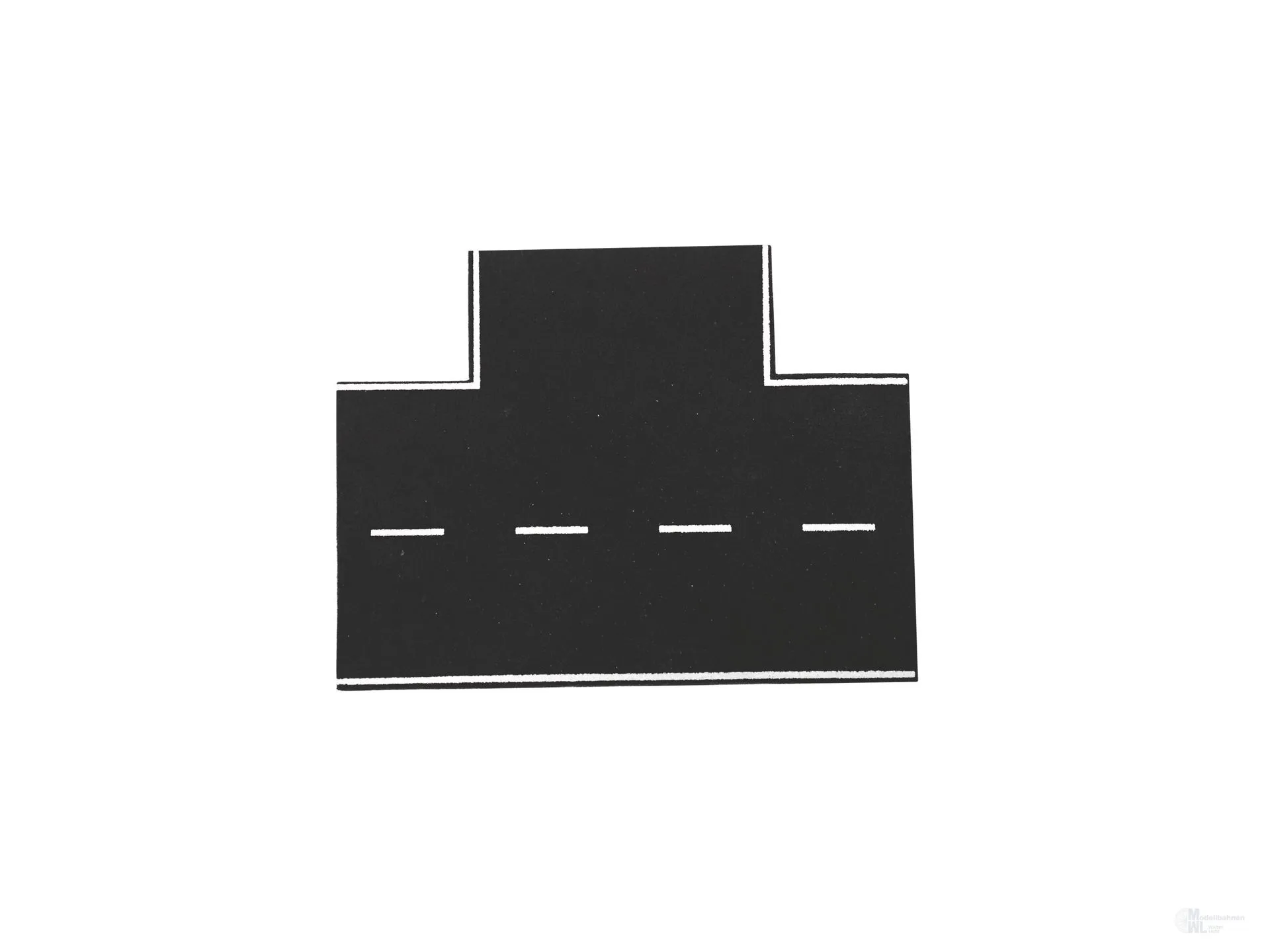 Vollmer 48291 - Straßenplatte Asphalt mit Nut für Magnetband 90° Einmündung Steinkunst H0