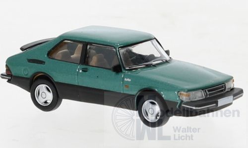 PCX-Models 870649 - Saab 900 Turbo 1986 metallic-grün H0 1:87