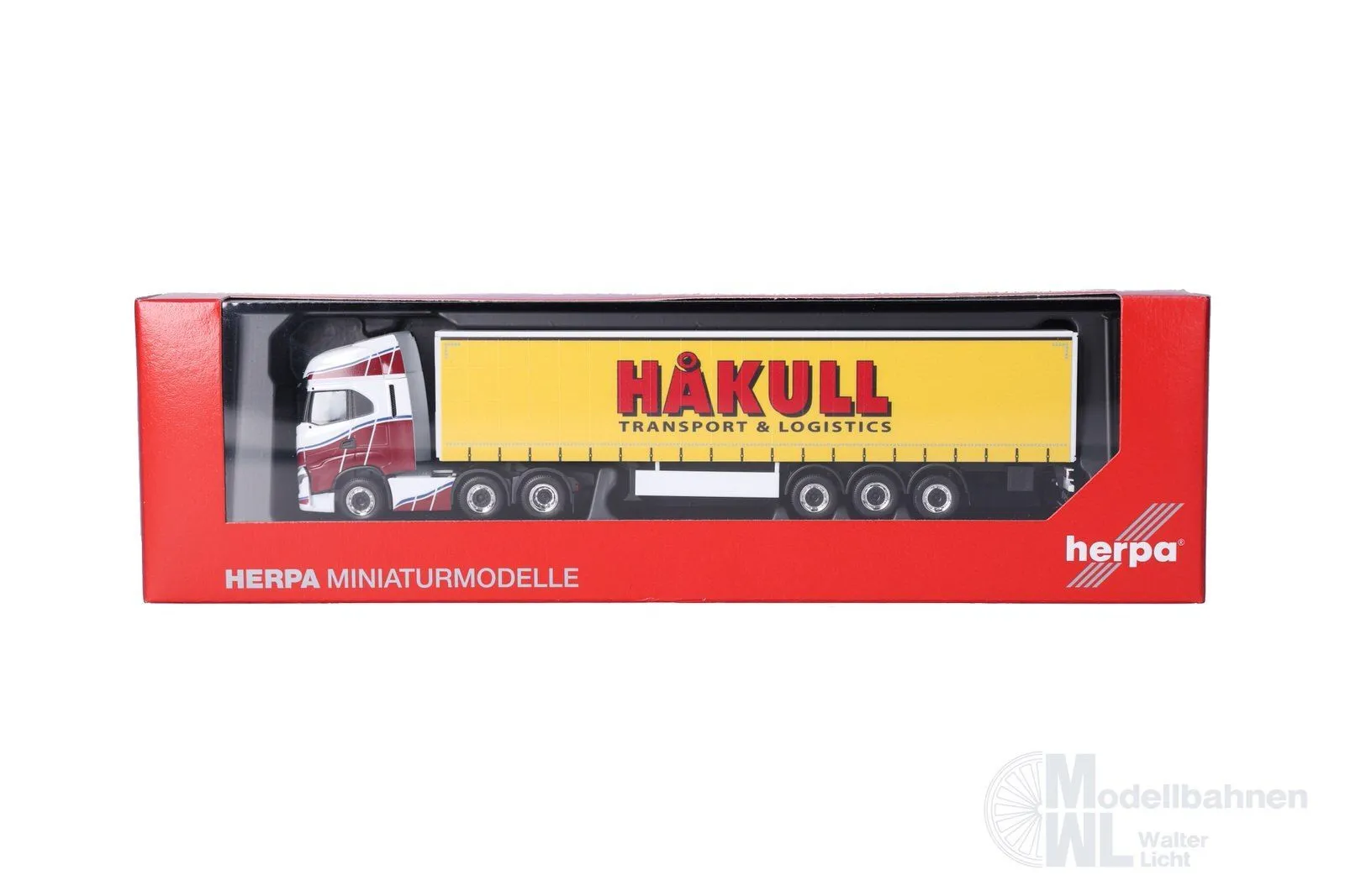 Herpa 320757 - Iveco S-Way Gardinenplanen-Sattelzug Hakull (N) H0 1:87