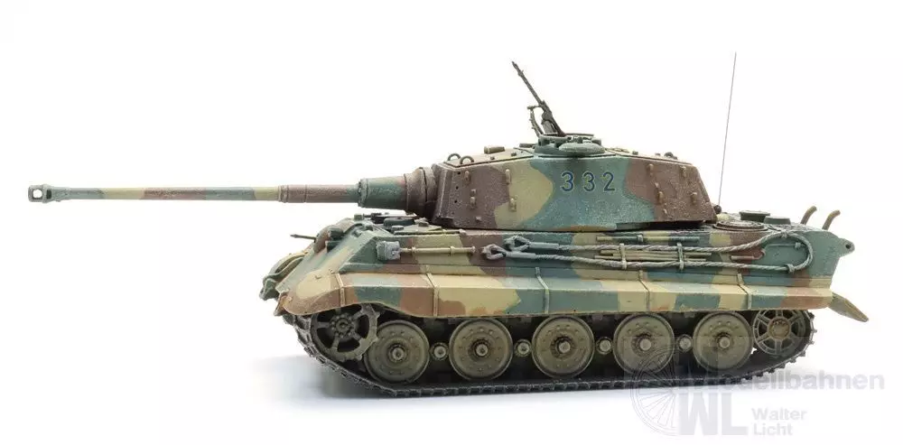 ARTITEC b.v. 6870655 - WM Tiger II dreifarbige Tarnung s.Pz.Abt.501 Fertigmodell H0 1:87