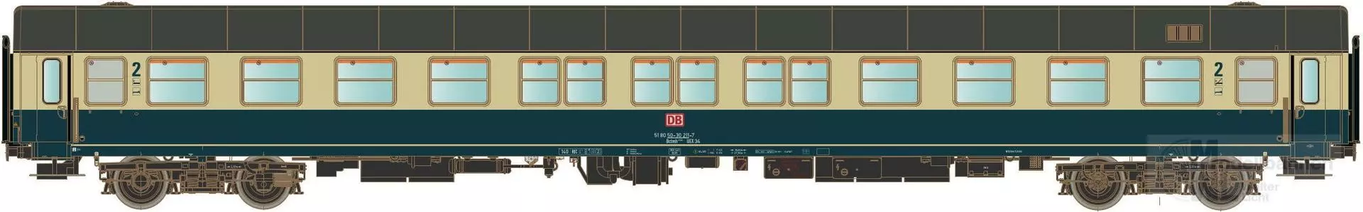 LS Models 46191 - Liegewagen DB Ep.V Bctm 257 Nachtzug H0/GL