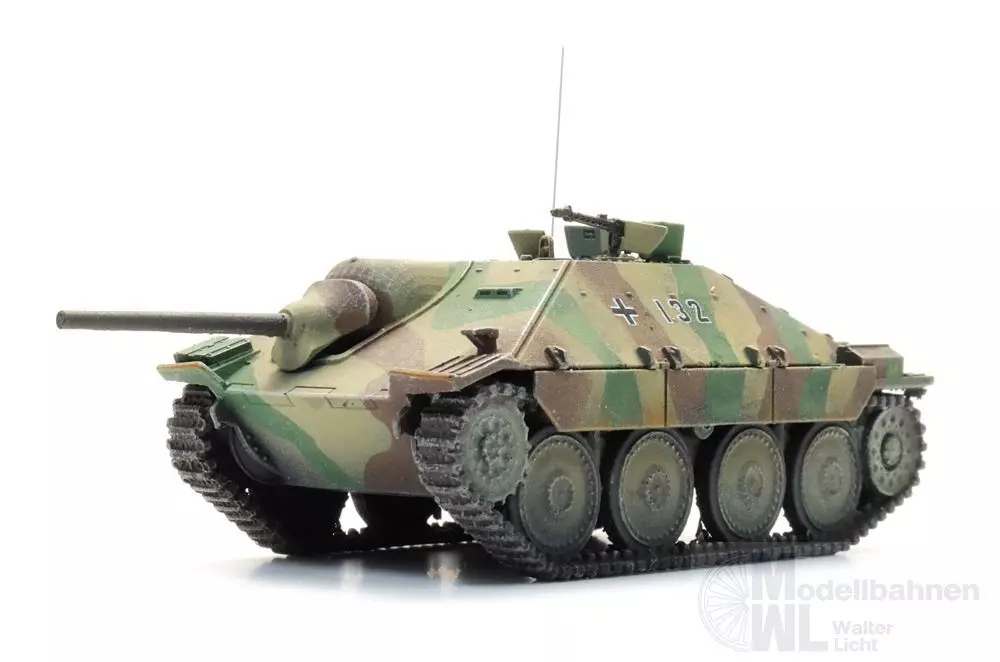 ARTITEC b.v. 6870633 - WM Jagdpanzer 38t Hetzer dreifarbige Tarnung Fertigmodell H0 1:87