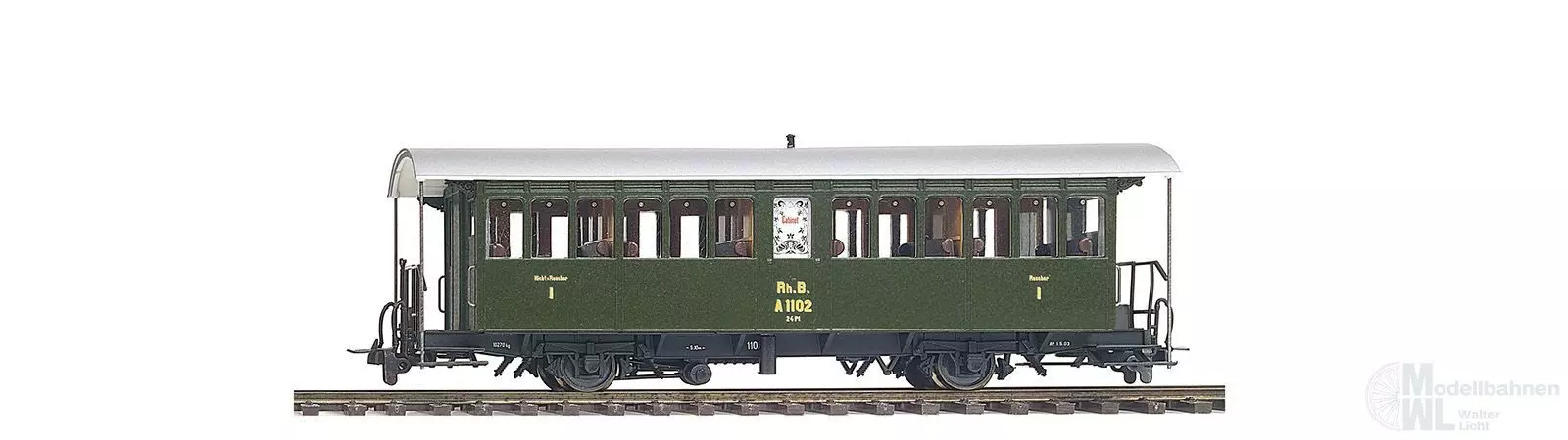 Bemo 3232142 - Historischer Dampfzugwagen RhB Ep.IV/V A 1102 H0m