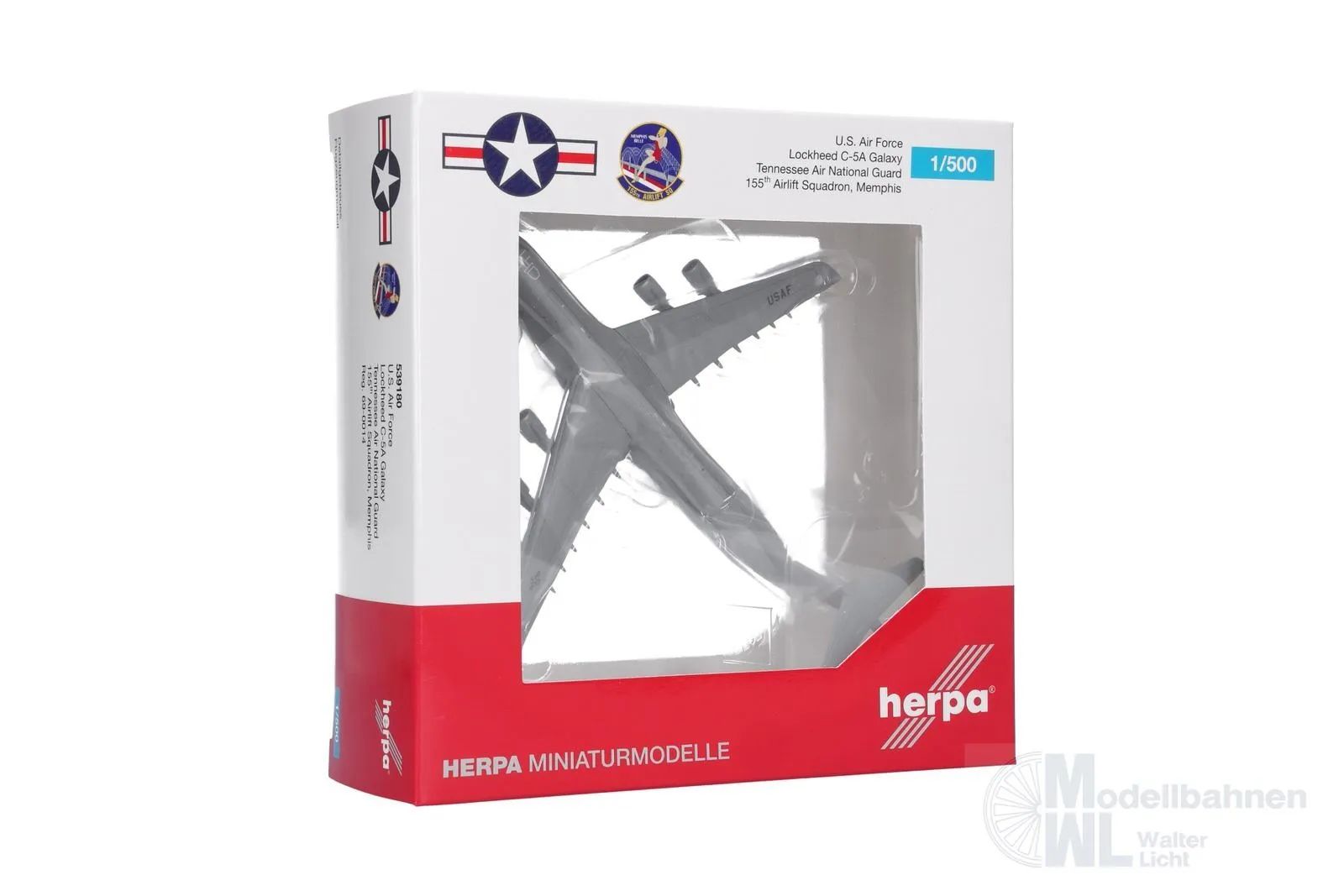 Herpa 539180 - C-5A USAF 155 AS Tennessee ANG 1:500