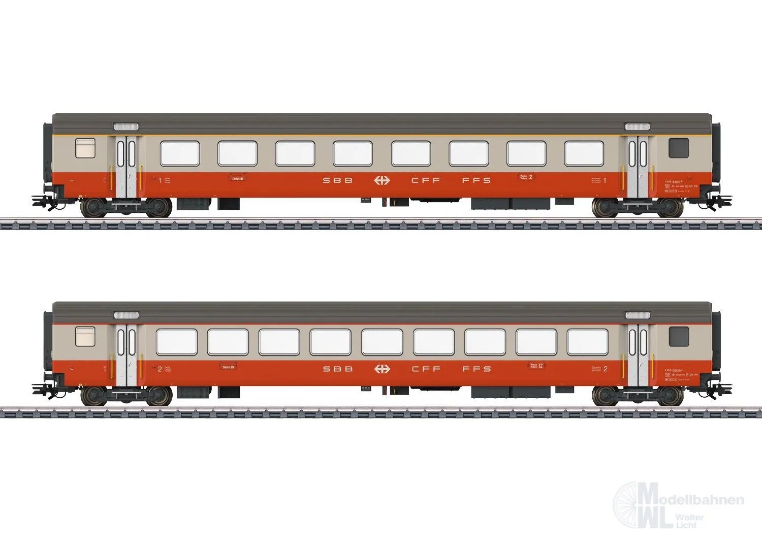 Märklin 42191 - Personenwagen-Set SBB Ep.IV 2.tlg. Swiss Express H0/WS