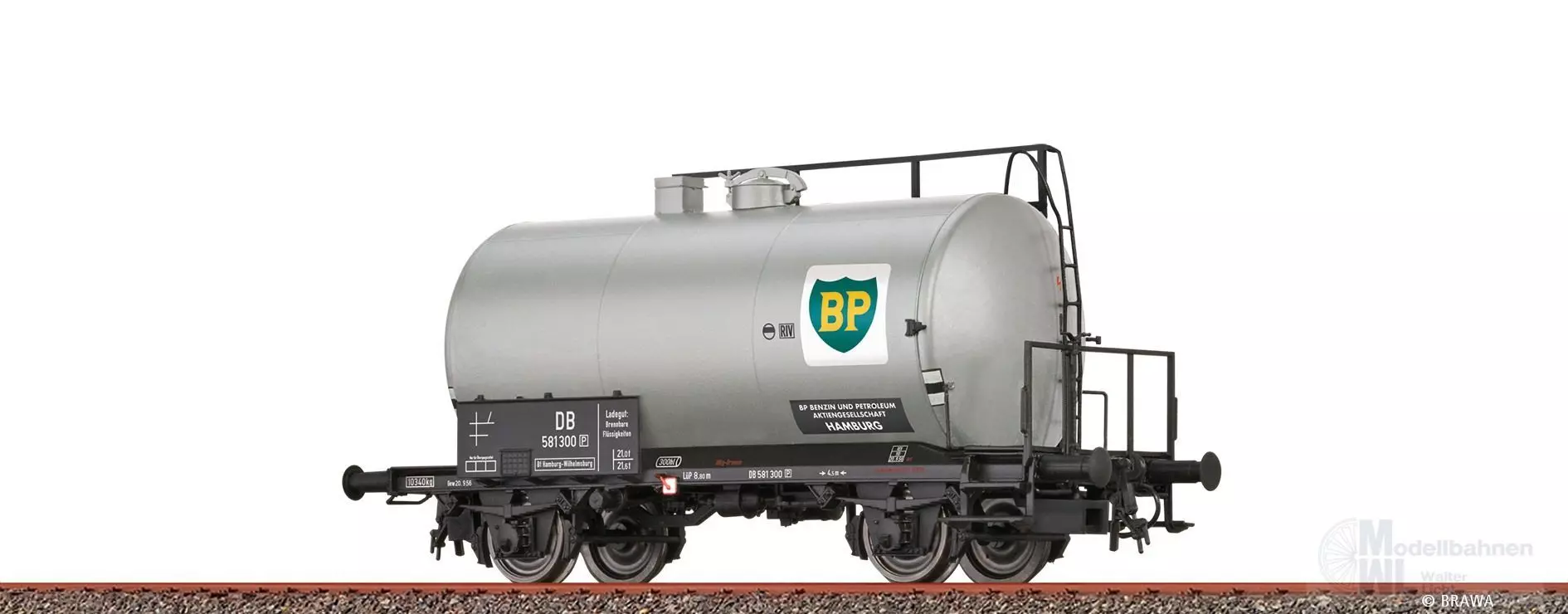 Brawa 51159 - Kesselwagen DB Ep.III BP H0/GL
