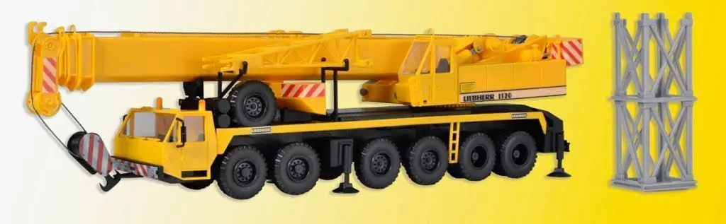 Kibri 13012 - LIEBHERR Teleskopkran 1120 mit Gitterspitze H0 1:87