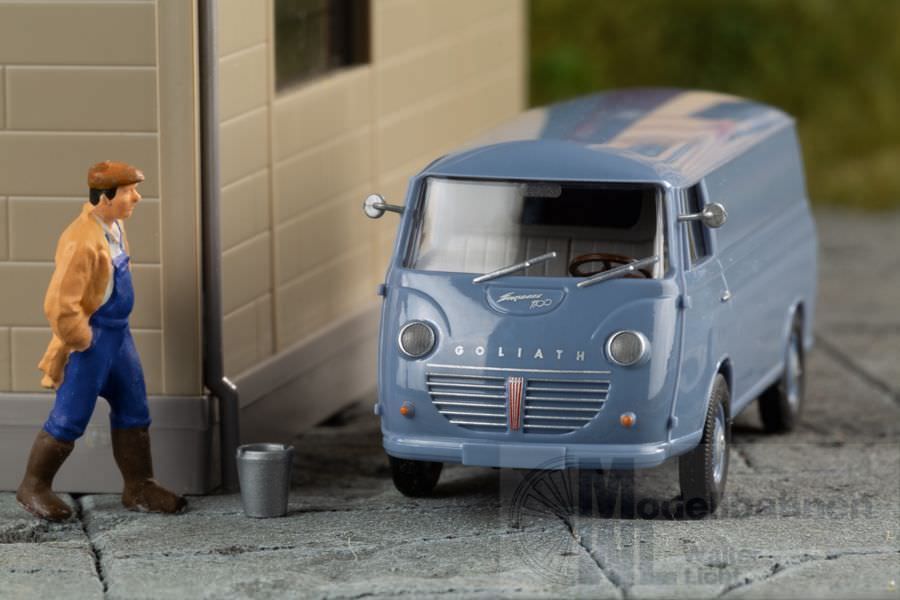 mini car 66006 - Goliath Express 1100 Kastenwagen blau H0 1:87