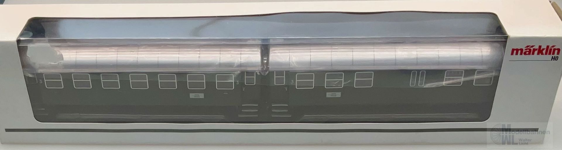 Märklin 43192 - MÄRKLIN - Umbauwagen Einheit DB Ep.III 3.Kl./Gepäck BESCHÄDIGT H0/WS