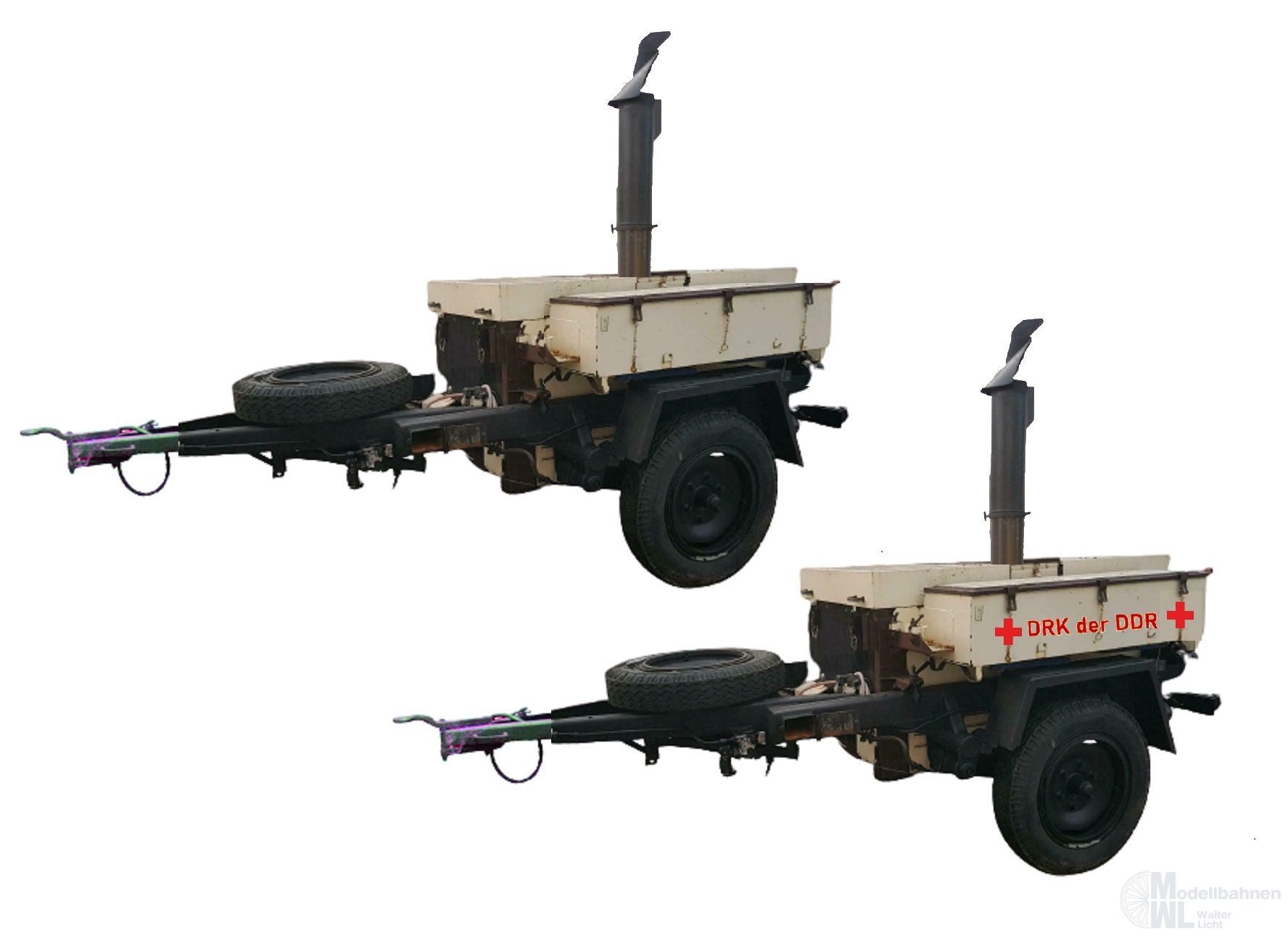 NPE NA88303 - Feldküche FKÜ 180/72 - DRK 2 Stück H0 1:87