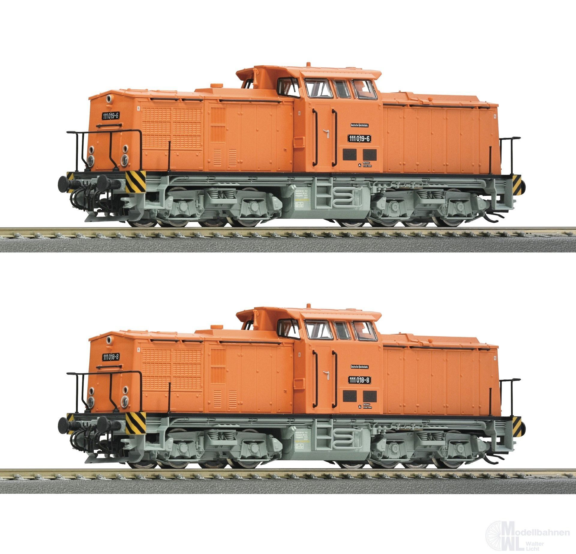 Roco 7380011 - Diesellok Set BR 111 DR Ep.IV 2.tlg. TT 1:120 